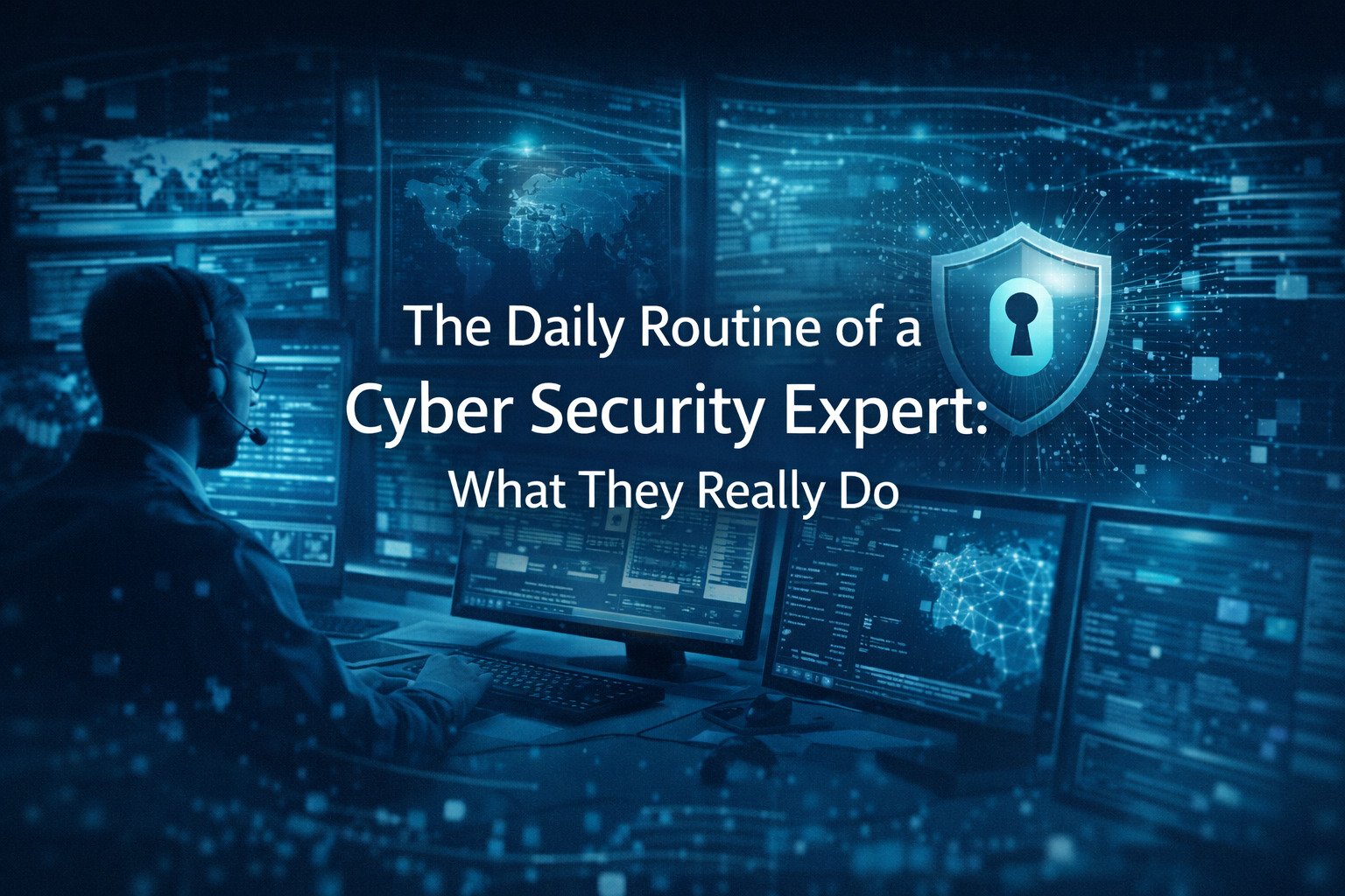 Featured image for article: The Daily Routine of a Cyber Security Expert: What They Really Do