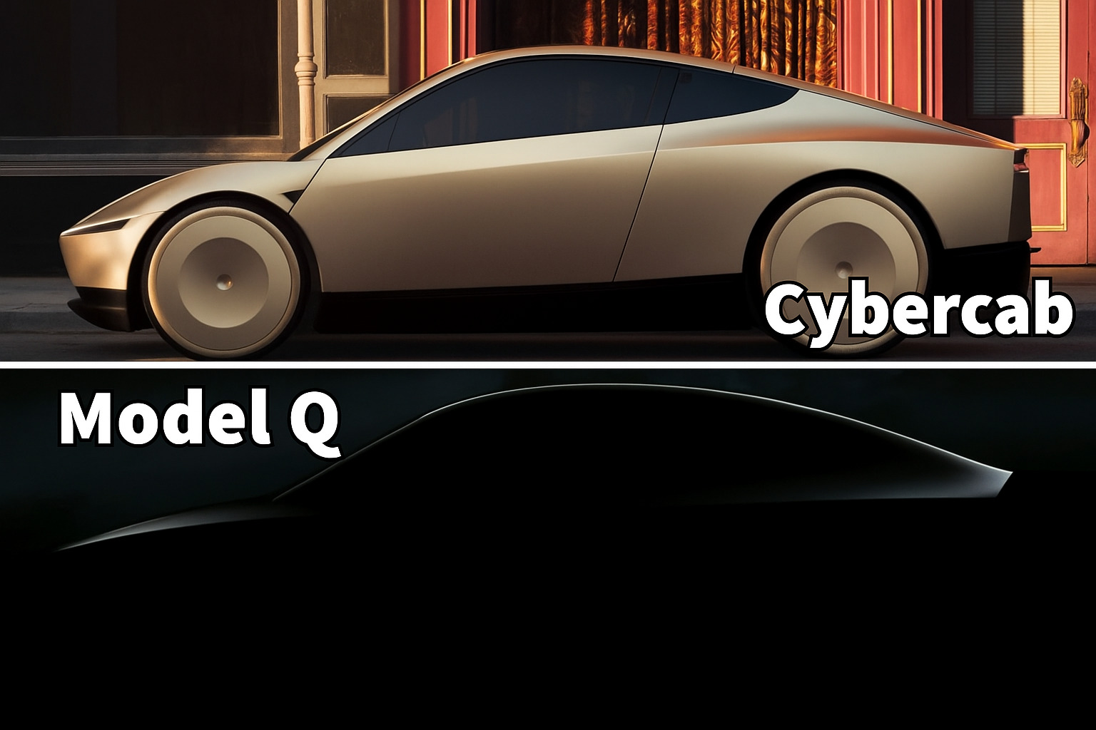 Featured image for article: EXCLUSIVE: Tesla Cybercab "Reveal" Hints at Model Q Hatchback - Here's the Proof