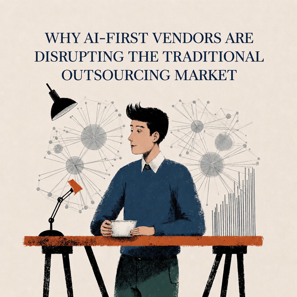 Featured image for article: Warum AI-First-Anbieter den traditionellen Outsourcing-Markt revolutionieren